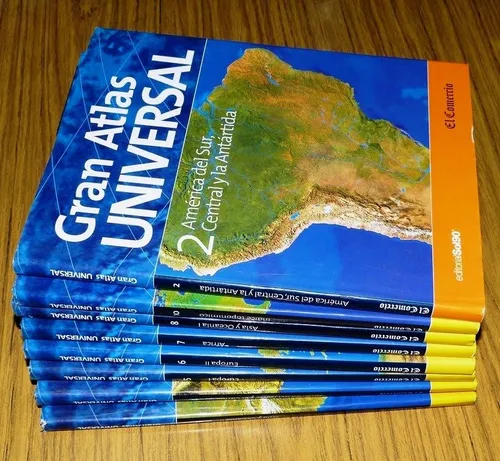 comprar Gran Atlas Universal El Comercio 7 Tomos Geografías Países