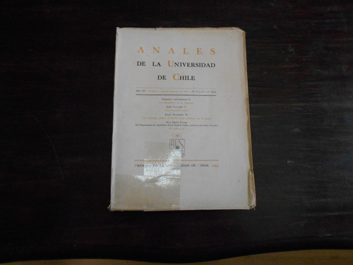 Anales De La Universidad De Chile. 1er - 2do Trimestre 1944.