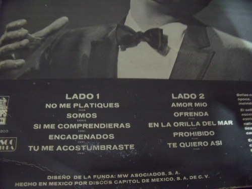Lp Lucho Gatica, Amor Mio (Usado)