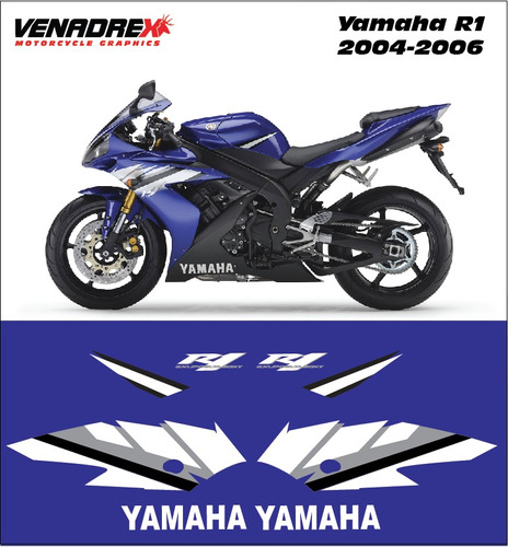 Calcomanias, Stickers Yamaha R1 2004-2006