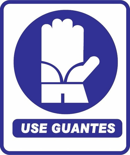 Señal Autoadhesivo Use Guantes, 3 Unds