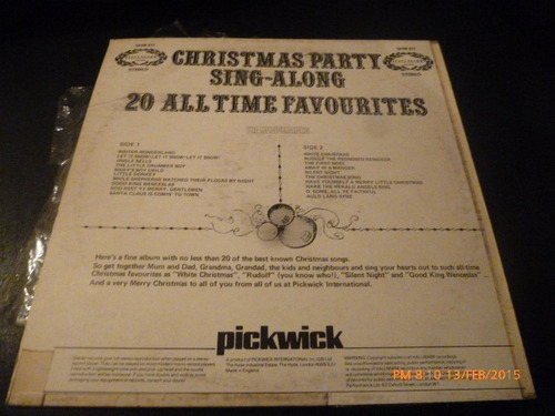 Vinilo Lp De 20 Christmas Party Sing Along (u999