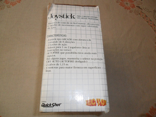 Joystick Master System Tipo Arcade Profissional (Usado)