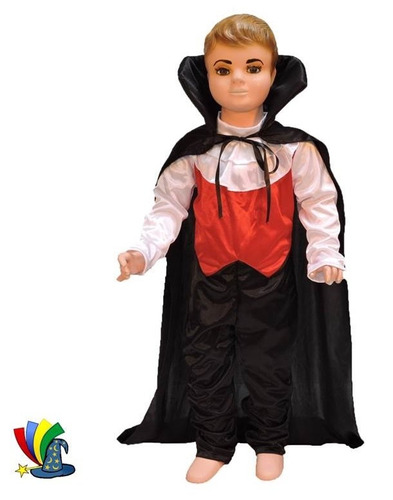 Disfraz Vampiro Niño Dracula Halloween Talla 4