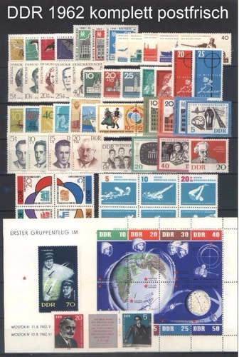 Alemania Ddr 1962, Año Completo Mint