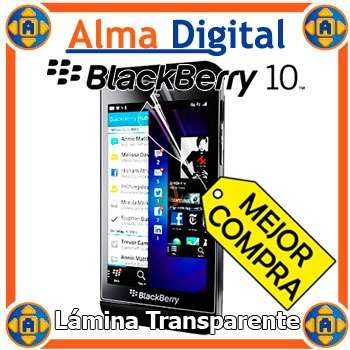 2x Lamina Protector Pantalla Transparente Blackberry Z10 10