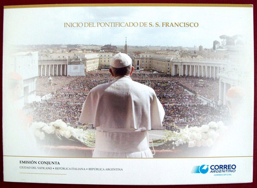 Argentina, Papa Francisco Em Conj Tarjeta 2013 1er Día L6225