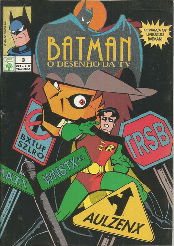Batman O Desenho Da Tv N° 03 - Abril 3 - Bonellihq Cx428