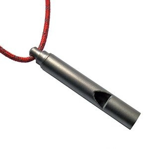 Vargo Titanium Silbato De Emergencia Con Cable