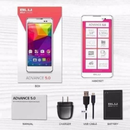 Teléfonos Inteligentes Blu Advance 5.0, Totalmente Nuevo