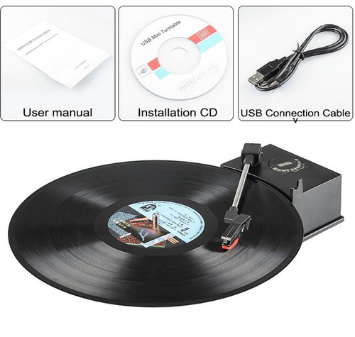 Tornamesa Tocadiscos Convierte Lp Vinilos Discos En Mp3