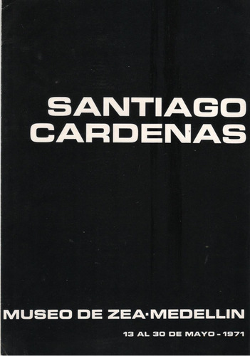 Catálogo / Santiago Cárdenas - Pinturas  ( Medellín , 1971) 