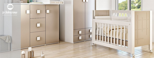 Imagen 6 de 6 de Cuna Charriot Bebe 1,20x0,60 Escocia Cajon Inferior Ruedas