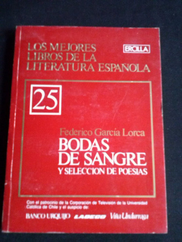 Bodas De Sangre Y Selec De Poesia Por Federico Garcia Lorca