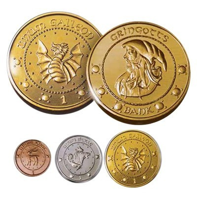 Set De Monedas Banco Mágico Galeón Knut Sikle Mundo Mágico