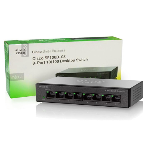 Switch Cisco Sf110d-08 8 Puertos 10/100 (ex Sf100d-08 )