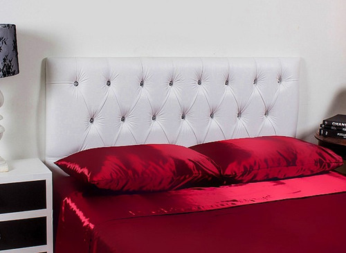 Cabeceira Para Cama Qeem 1 Metro De Altura Com Strass