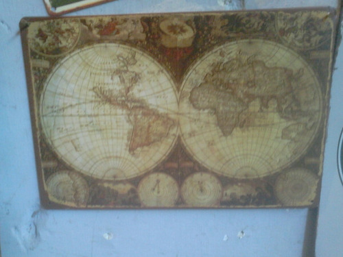 Cartel Chapa Mapa Mundi