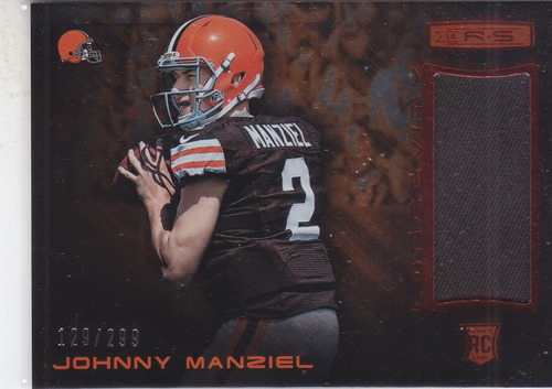 2014 Rookies & Stars Rookie Jersey Johnny Manziel Qb /299