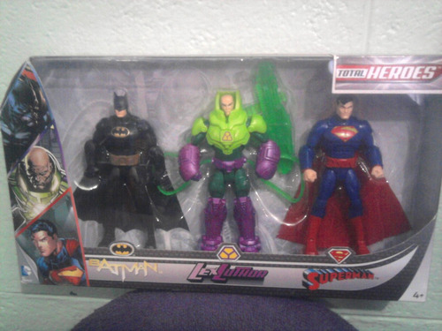 Dc Comics Pack New 52 Batman Superman Luthor Total Heroes