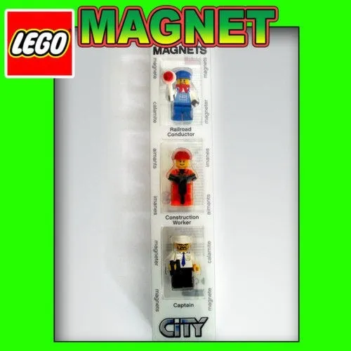Lego City 03 Bonecos City Capit o Maquinista Construtor