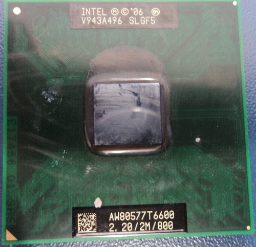 Intel Core 2 Duo Processor T6600 (2m Cache, 2.20 Ghz, 800 Mh