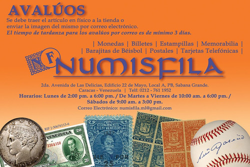 Imagen 7 de 7 de Avalúos De Monedas, Billetes, Estampillas, Barajitas, Otros