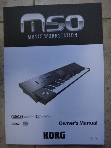 Korg M50 - Manual Nuevo + Cd Nuevo (inglés)  Quilmes
