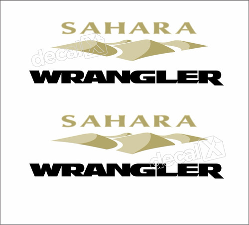 Emblema Adesivo Jeep Sahara Wrangler Par Srawrg