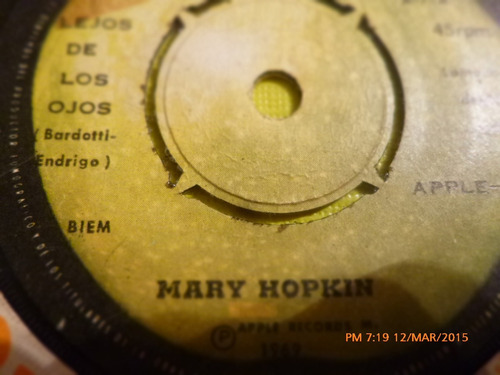 Vinilo Single - De Mary Hopkin -lejos De Los Ojos ( I45