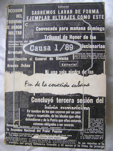 H2 Causa 1/89 Fin De La Conexion Cubana- Expediente- 1989