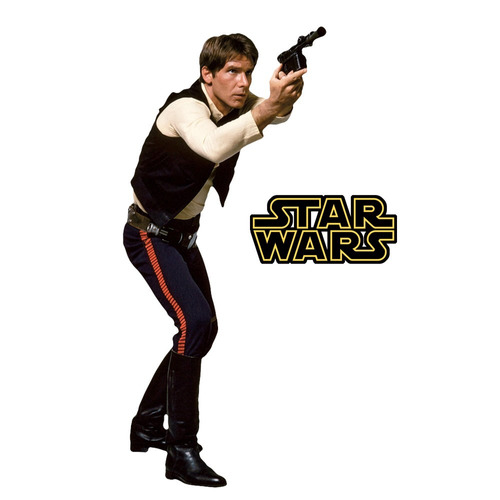 Han Solo Star Wars - Sticker Adhesivo Arteygraficadigital