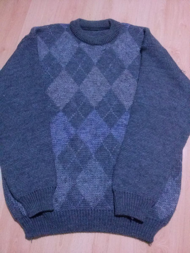 Sweater Lana Gris, Escote Redondo Talle M. Muy Buen Estado