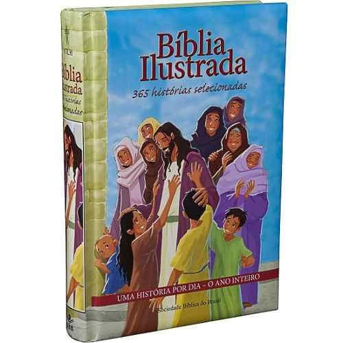 7 Bíblia Ilustrada 365 Histórias  Crianças Jovens Adultos