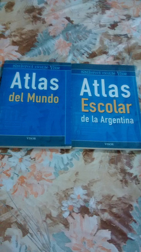 Atlas Escolar De La Argentina 2 Libros (Usado)