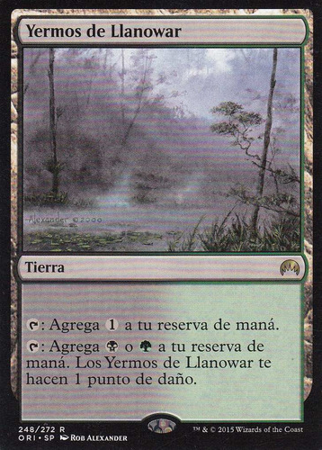 Carta Magic Yermos De Llanowar