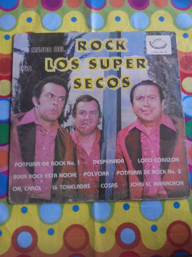 Los Super Secos Lp Lo Mejor Del Rock 1980 R