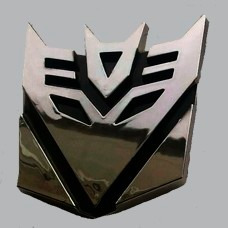 Emblema Transformers Decepticons Plastico Cromado