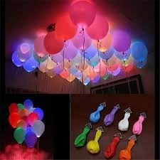 Globos Con Luz Led-luminosos Paquete De 5 Globos