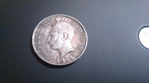 Moneda De Ecuador 1 Sucre 1934 0.720 Ceca Philausa (p30 (Usado)