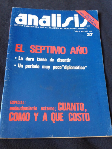 Revista Analisis Año Ill Septiembre 1980