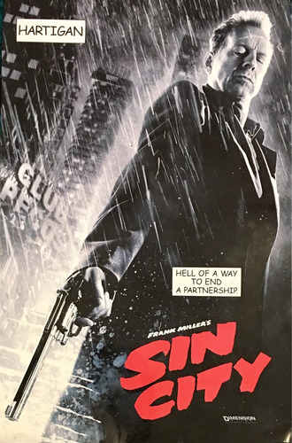 Poster Sin City Frank Miller Hartigan Poster Duro Usado