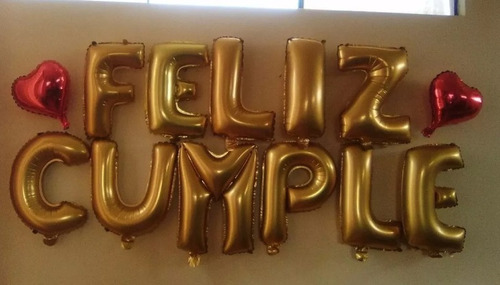 Imagen 4 de 4 de Globos Metalizados Feliz Cumpleaños Plateados 35 Cm Bombas
