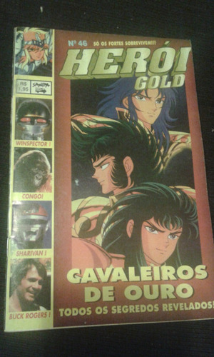 Revista Heroi Gold 46 Cavaleiros De Ouro Congo Sharivan Buck