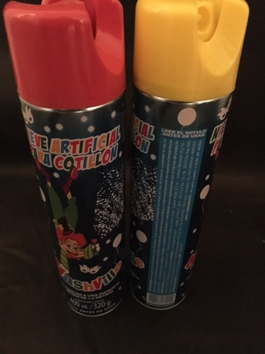 Imagen 4 de 10 de 12 Nieves Espuma Aerosol Pack Cotillon Combo Carnaval Fiesta