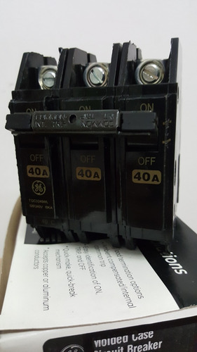 Breaker Thqc 3x40 Amp General Electric¡¡¡