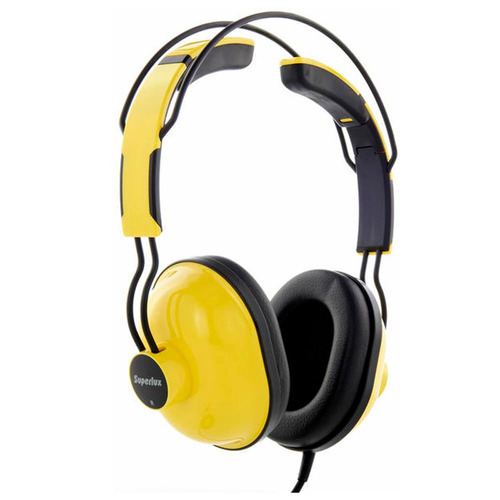 Fone De Ouvido Amarelo Superlux Hd651 -12x