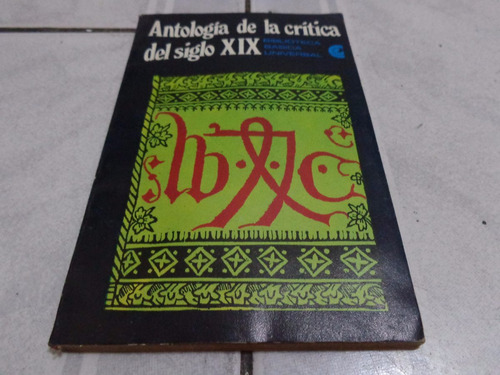 Antologia De La Critica Universal Del Siglo Xix