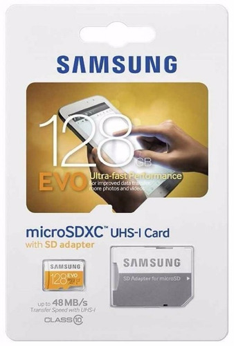 Micro Sd 128 Gb Samsung Evo Clase 10