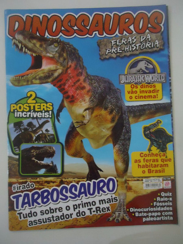 Dinossauros Feras Da Pré-história #01 Poster Duplo - Usada